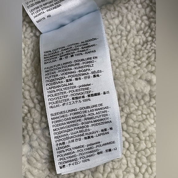 Signature by Levi Strauss Sherpa Light Denim Jean Jacket Size Small - Picture 10 of 11